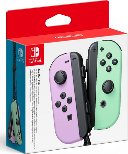 Les Manettes Joy-Con Gauche Violet Pastel et Droite Vert Pastel Pour Switch