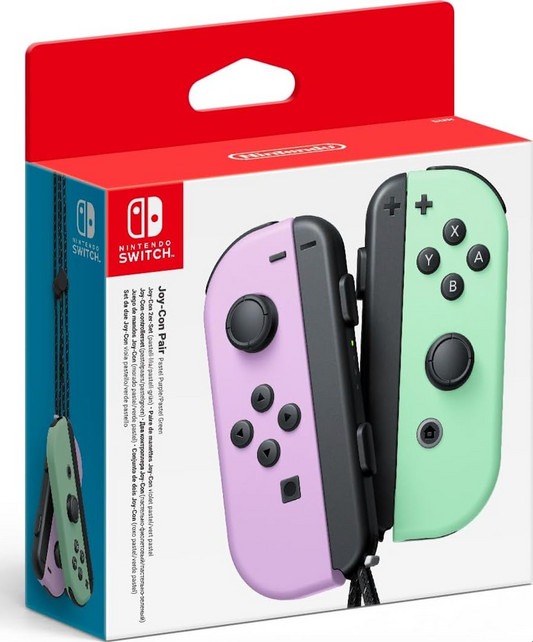 Les Manettes Joy-Con Gauche Violet Pastel et Droite Vert Pastel Pour Switch