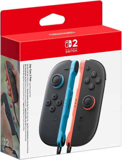 Les Manettes Joy-Con 2 gauche bleu clair & droite rouge clair Nintendo Switch 2