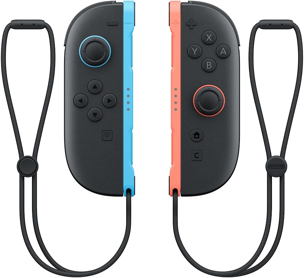 Les Manettes Joy-Con 2 gauche bleu clair & droite rouge clair Nintendo Switch 2